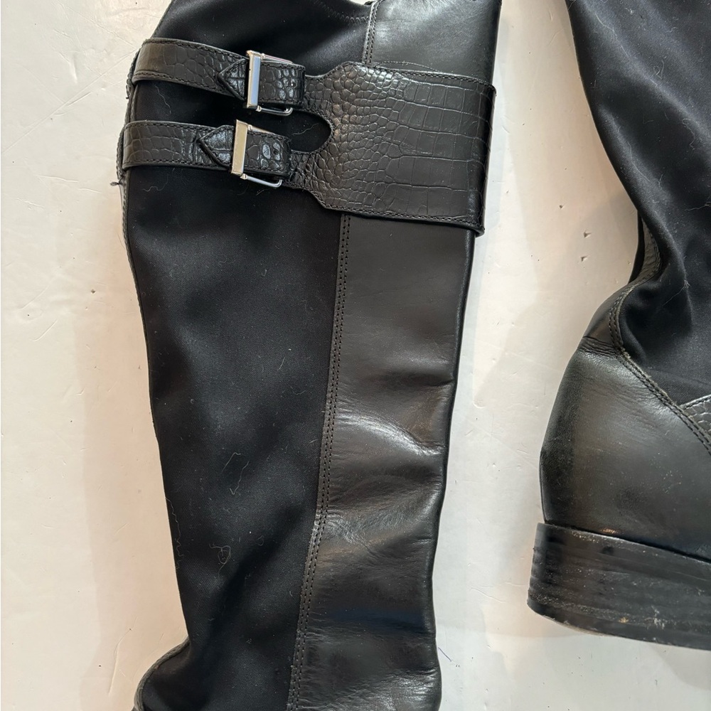 COLE HAAN Black Tall BOOTS 6.5B - Picture 8 of 16